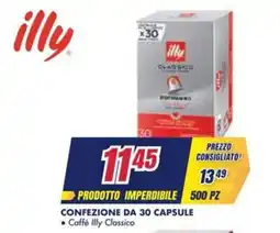 Trony Confezione da 30 capsule caffè illy classico offerta