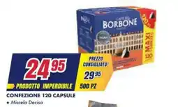 Trony Caffè borbone confezione 120 capsule miscela decisa offerta