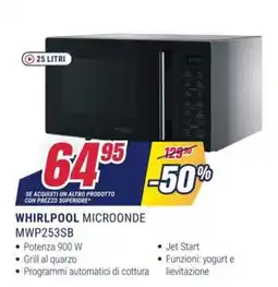 Trony WHIRLPOOL MICROONDE MWP253SB offerta