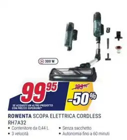 Trony ROWENTA SCOPA ELETTRICA CORDLESS RH7A32 offerta