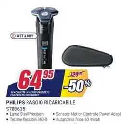 Trony PHILIPS RASOIO RICARICABILE S788635 offerta