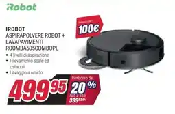 Trony Irobot aspirapolvere robot + lavapavimenti ROOMBA505COMBOPL offerta