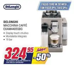 Trony DELONGHI MACCHINA CAFFÉ EXAM44055BG offerta