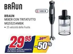Trony BRAUN MIXER CON TRITATUTTO MQ55254MBK offerta