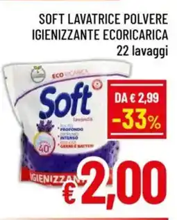 A&O Soft lavatrice polvere igienizzante ecoricarica eco ricarica offerta