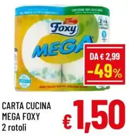 A&O Carta cucina mega foxy 2 rotoli offerta