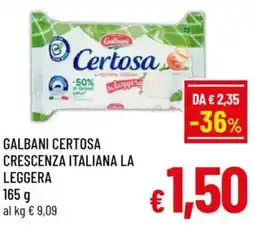 A&O Galbani certosa crescenza italiana la leggera offerta