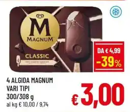 A&O 4 algida magnum offerta