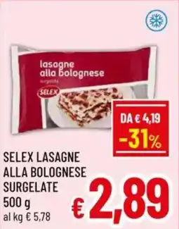 A&O Selex lasagne alla bolognese surgelate offerta