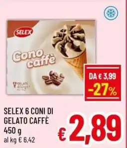 A&O Selex 6 coni di gelato caffè offerta