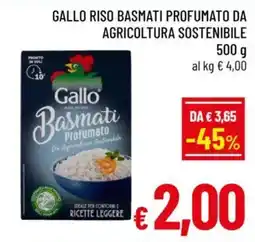 A&O Gallo riso basmati profumato da agricoltura sostenibile offerta