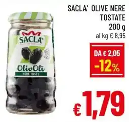 A&O Sacla' olive nere tostate offerta