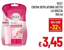 A&O Veet crema depilatoria sotto la doccia offerta