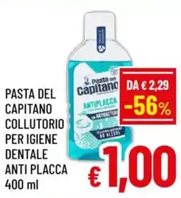 A&O Pasta del capitano collutorio per igiene dentale anti placca offerta