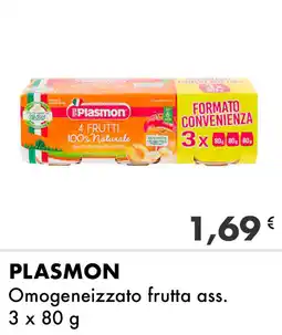Iper Tosano PLASMON Omogeneizzato frutta ass. offerta