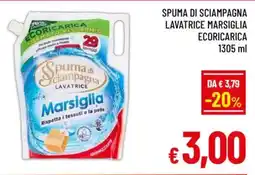A&O Spuma di sciampagna lavatrice marsiglia ecoricarica offerta