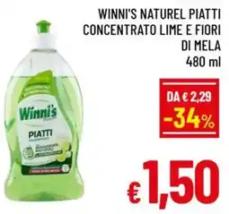 A&O Winni's naturel piatti concentrato lime e fiori di mela offerta