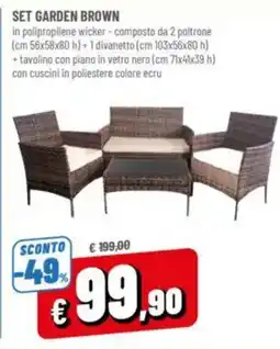 A&O Set garden brown offerta
