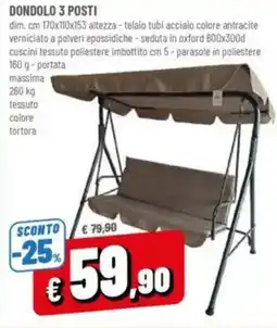 A&O Dondolo 3 posti offerta
