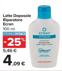 Carrefour Latte Doposole Riparatore Ecran offerta