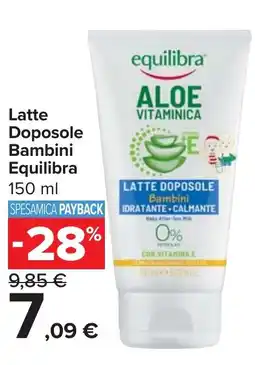Carrefour Latte Doposole Bambini Equilibra offerta