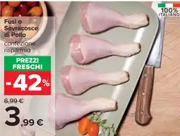 Carrefour Fusi o Sovracosce di Pollo offerta