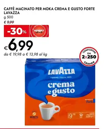 Caffè macinato per moka crema e gusto forte LAVAZZA