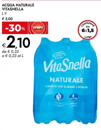 Acqua naturale VITASNELLA