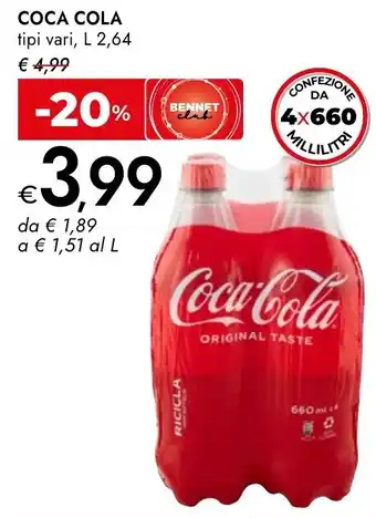 Bennet Coca cola offerta