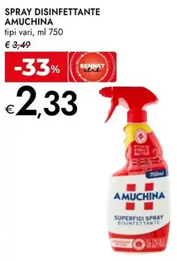 Bennet Spray disinfettante AMUCHINA offerta