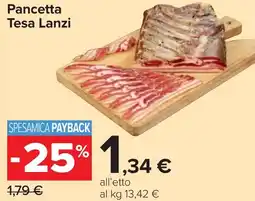 Carrefour Pancetta Tesa Lanzi offerta