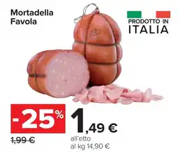 Carrefour Mortadella Favola offerta