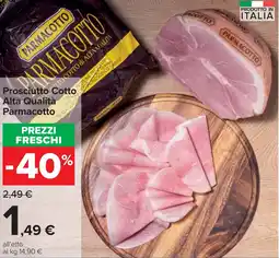 Carrefour Prosciutto Cotto Alta Qualità Parmacotto offerta