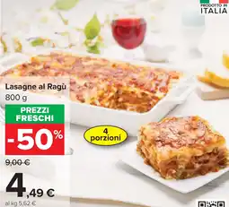 Carrefour Lasagne al Ragù offerta