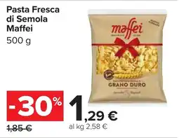 Carrefour Pasta Fresca di Semola Maffei offerta