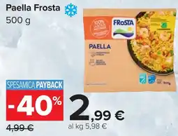 Carrefour Paella Frosta offerta