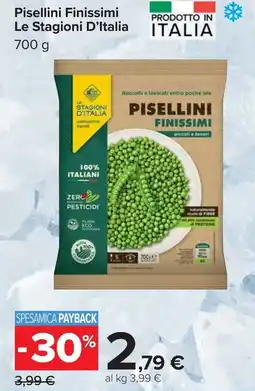 Carrefour Pisellini Finissimi Le Stagioni D'Italia offerta