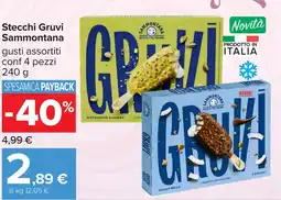 Carrefour Stecchi Gruvi Sammontana offerta