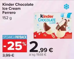 Carrefour Kinder Chocolate Ice Cream Ferrero offerta
