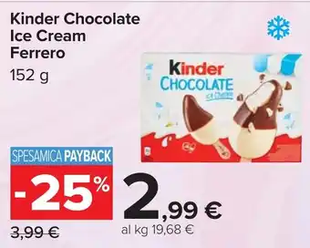 Carrefour Kinder Chocolate Ice Cream Ferrero offerta