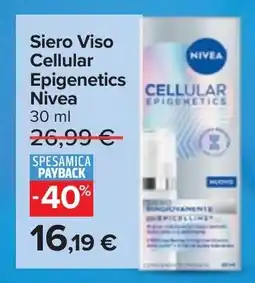 Carrefour Siero Viso Cellular Epigenetics Nivea offerta