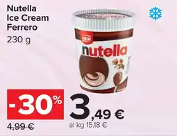 Carrefour Nutella Ice Cream Ferrero offerta