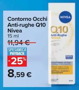 Carrefour Contorno Occhi Anti-rughe Q10 Nivea offerta