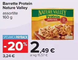 Carrefour Barrette Protein Nature Valley offerta
