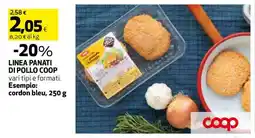 Coop LINEA PANATI DI POLLO COOP offerta