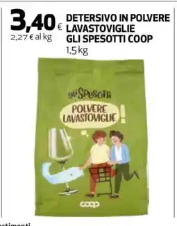 Coop DETERSIVO IN POLVERE LAVASTOVIGLIE GLI SPESOTTI COOP offerta