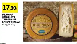 Coop Pecorino Stagionato Terre Brune Sardaformaggi offerta