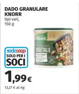 Coop Dado granulare KNORR offerta