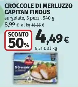 Coop CROCCOLE DI MERLUZZO CAPITAN FINDUS offerta