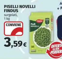 Coop Piselli Novelli Findus offerta